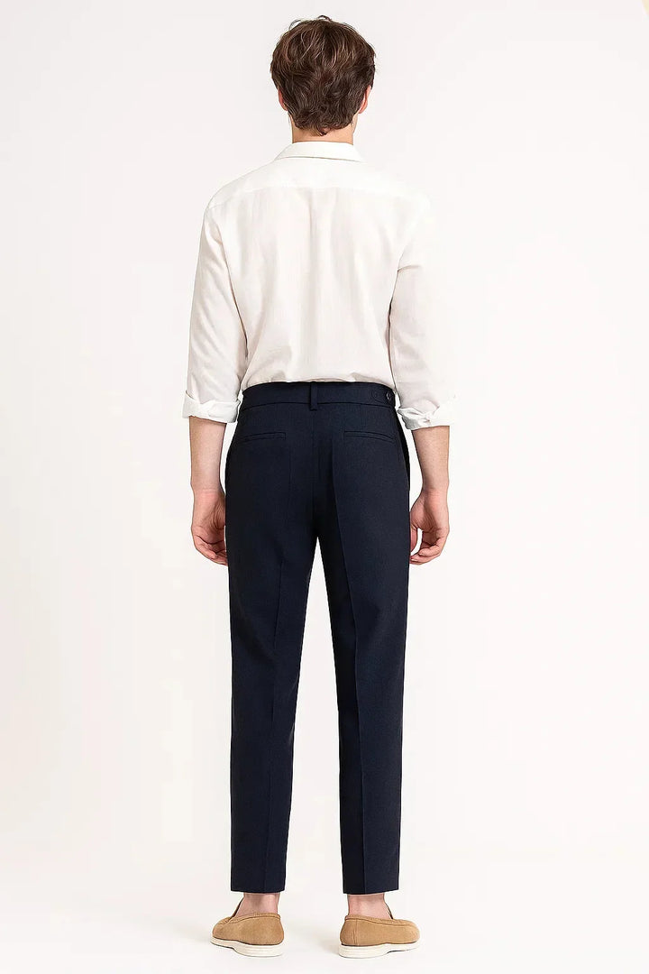 Pantalon Homme Élégant à Pinces