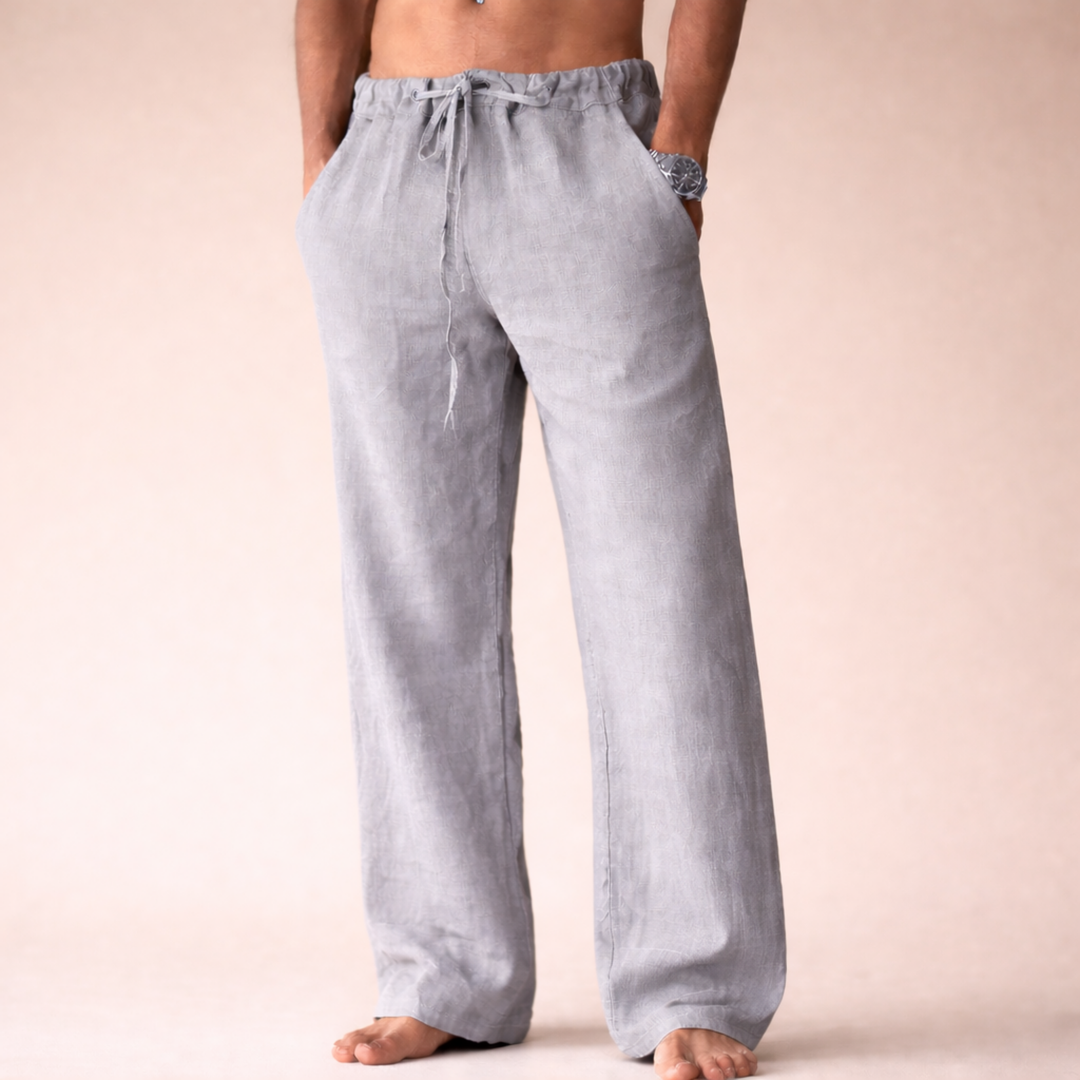 Pantalon Homme Fluide et Léger – Gris Clair