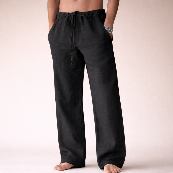 Pantalon Homme Fluide et Léger – Noir