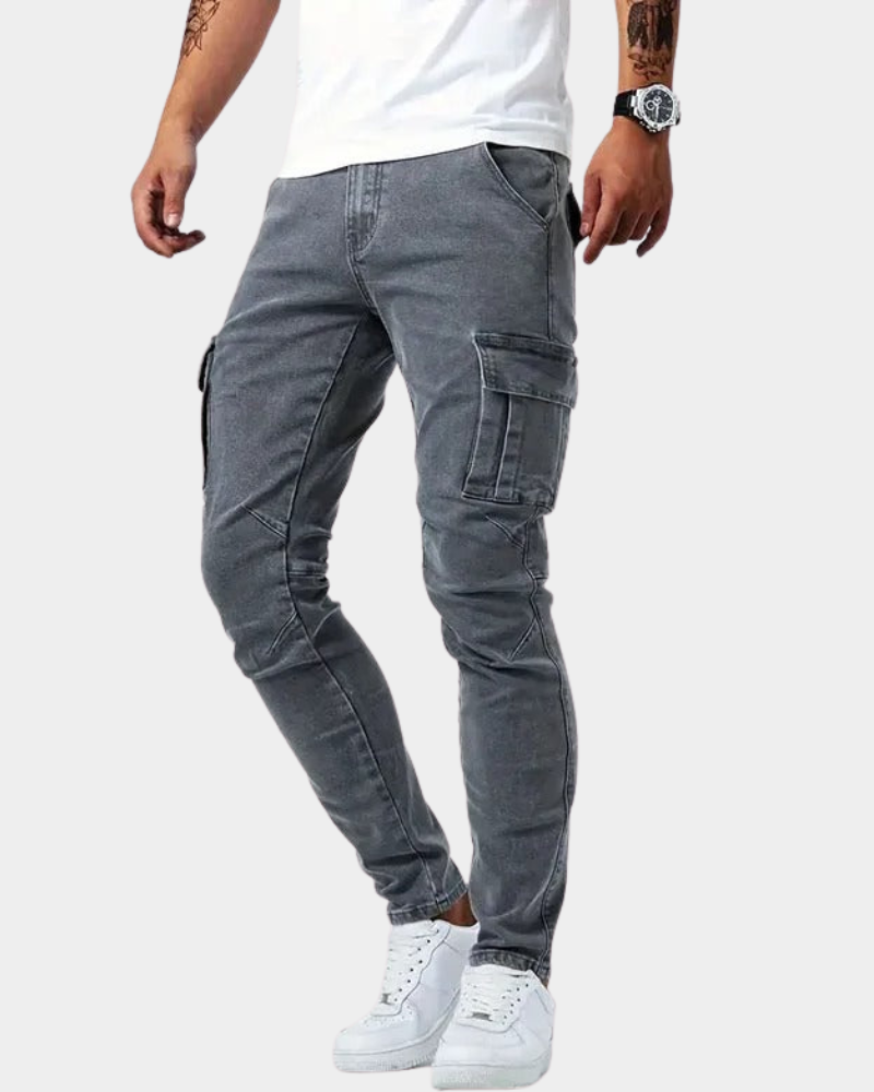 Pantalon Homme Urbain Multi-poches – Gris