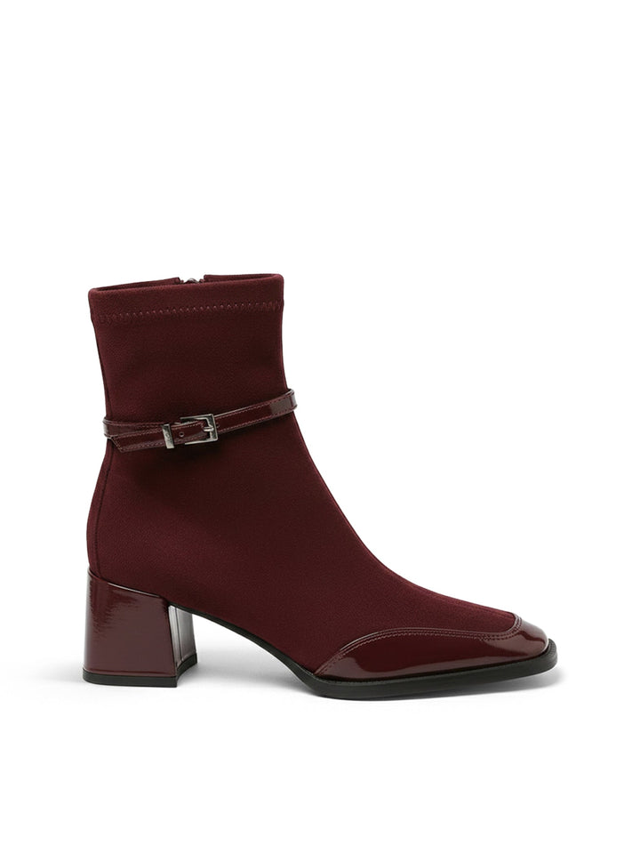 Bottines à Bride et Talon Bloc