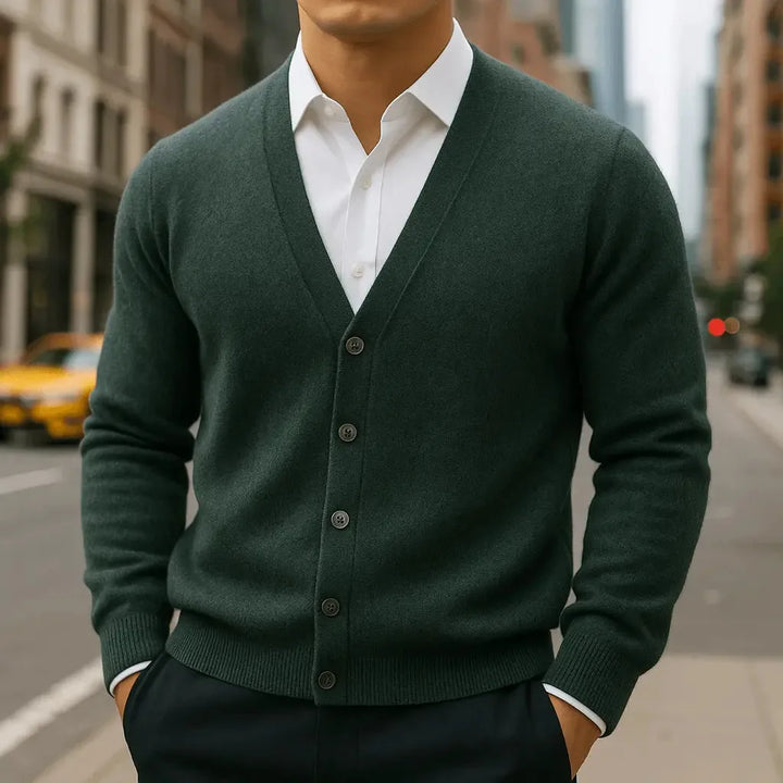 Cardigan Homme Col V Élégant