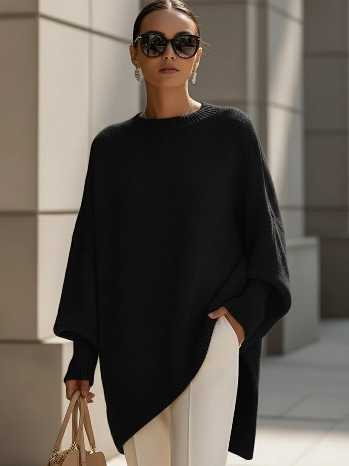 Manteau ample à design asymétrique – Noir