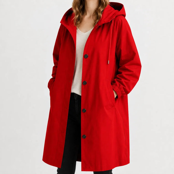Veste Légère à Capuche – Rouge