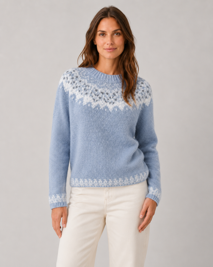 Pull Douillet à Motif Nordique