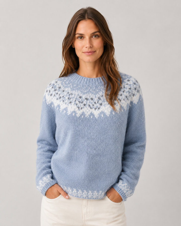 Pull Douillet à Motif Nordique
