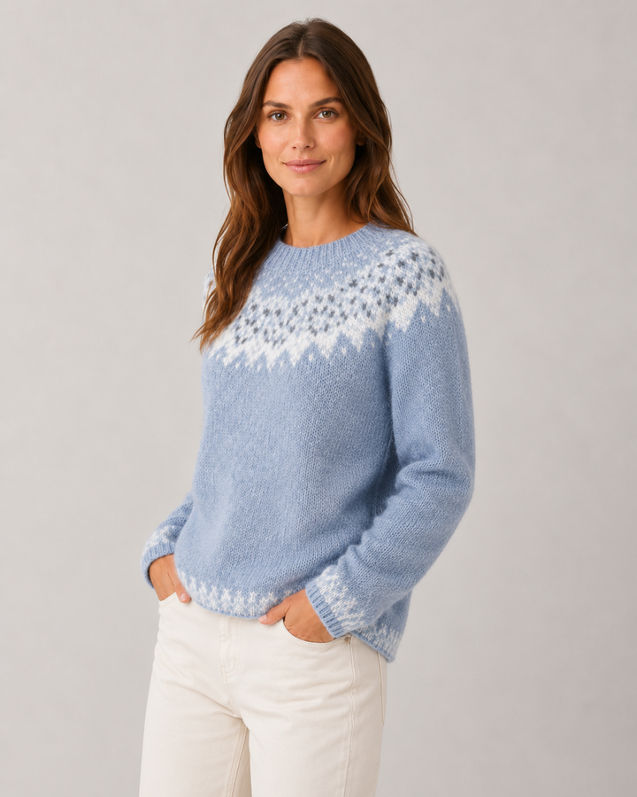 Pull Douillet à Motif Nordique