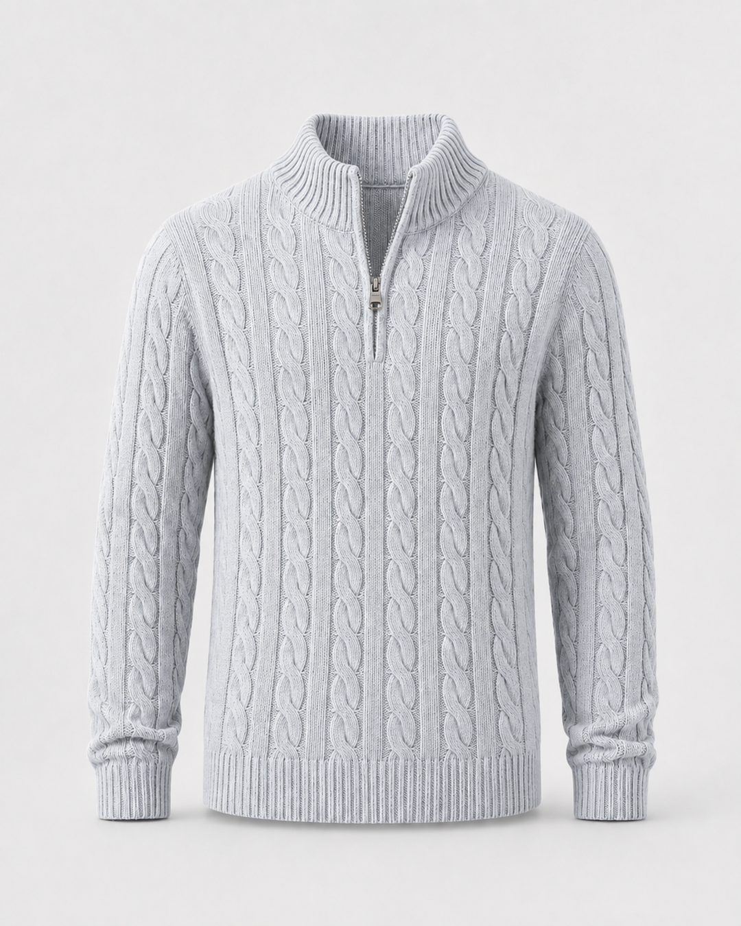 Pull Homme à Col Camionneur – Gris
