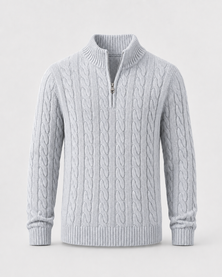 Pull Homme à Col Camionneur – Gris