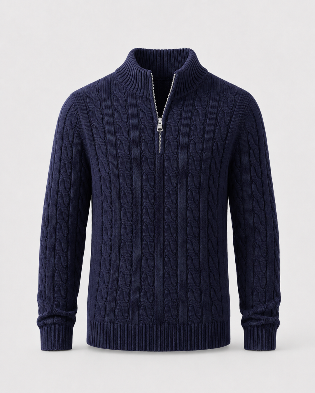 Pull Homme à Col Camionneur – Bleu Marine