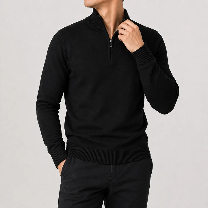 Pull Homme à Col Droit