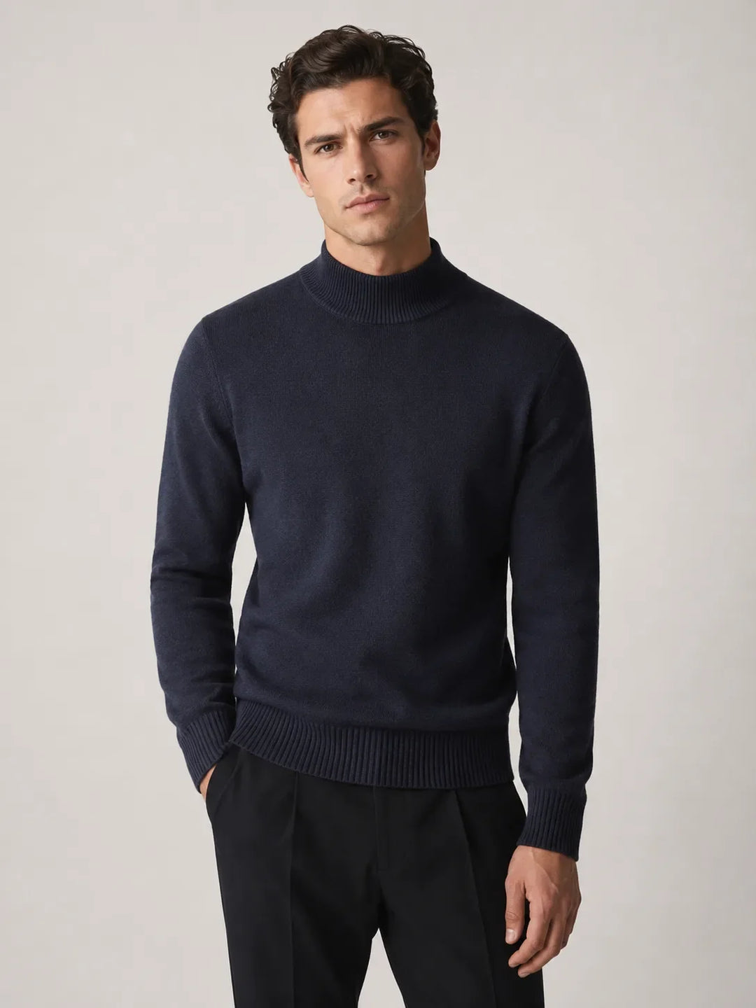 Pull Homme à Col Montant