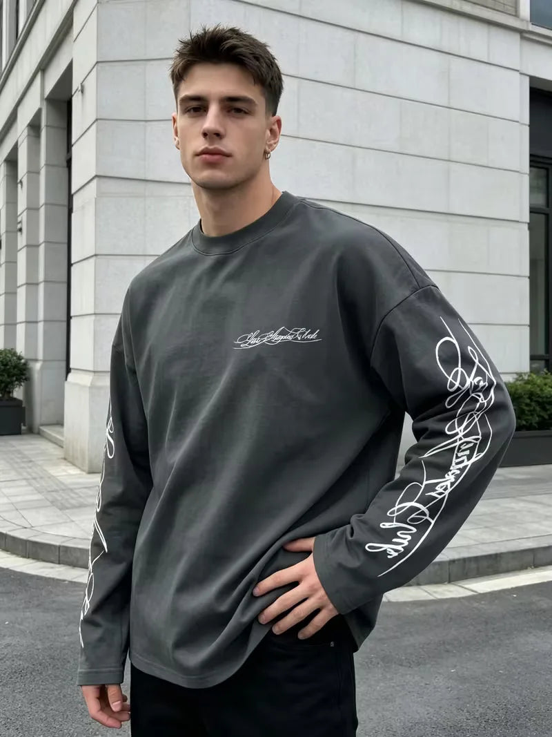 Pull Homme à Manches Imprimées
