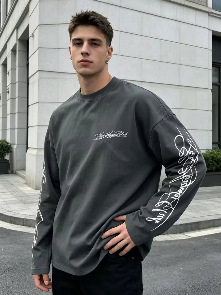Pull Homme à Manches Imprimées