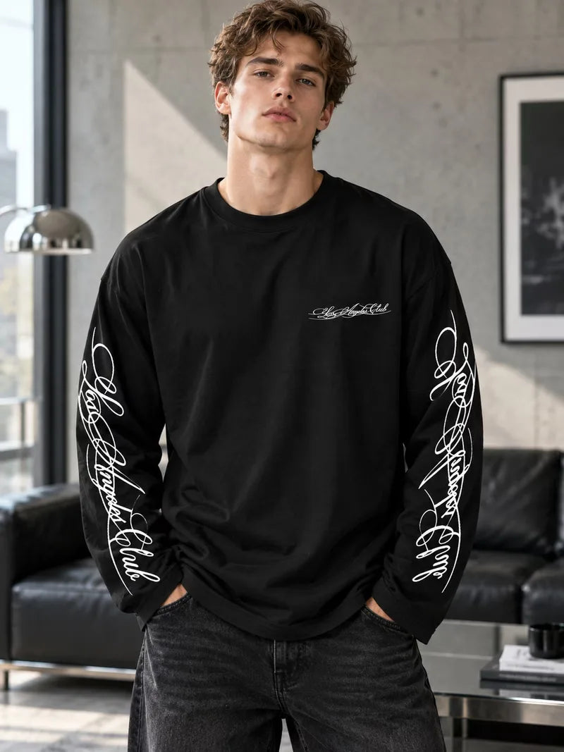 Pull Homme à Manches Imprimées