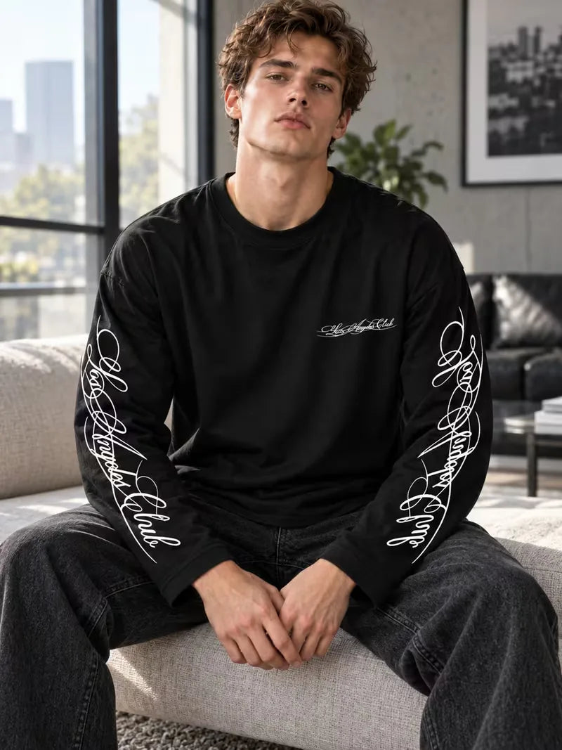 Pull Homme à Manches Imprimées