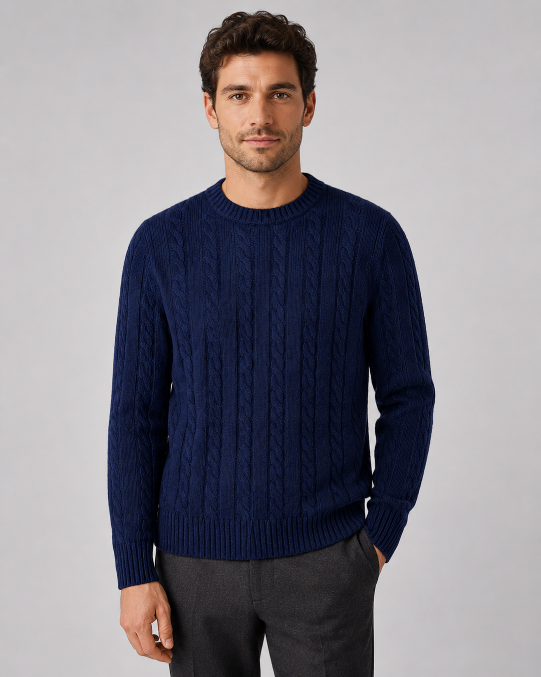 Pull Homme à Motif Torsadé