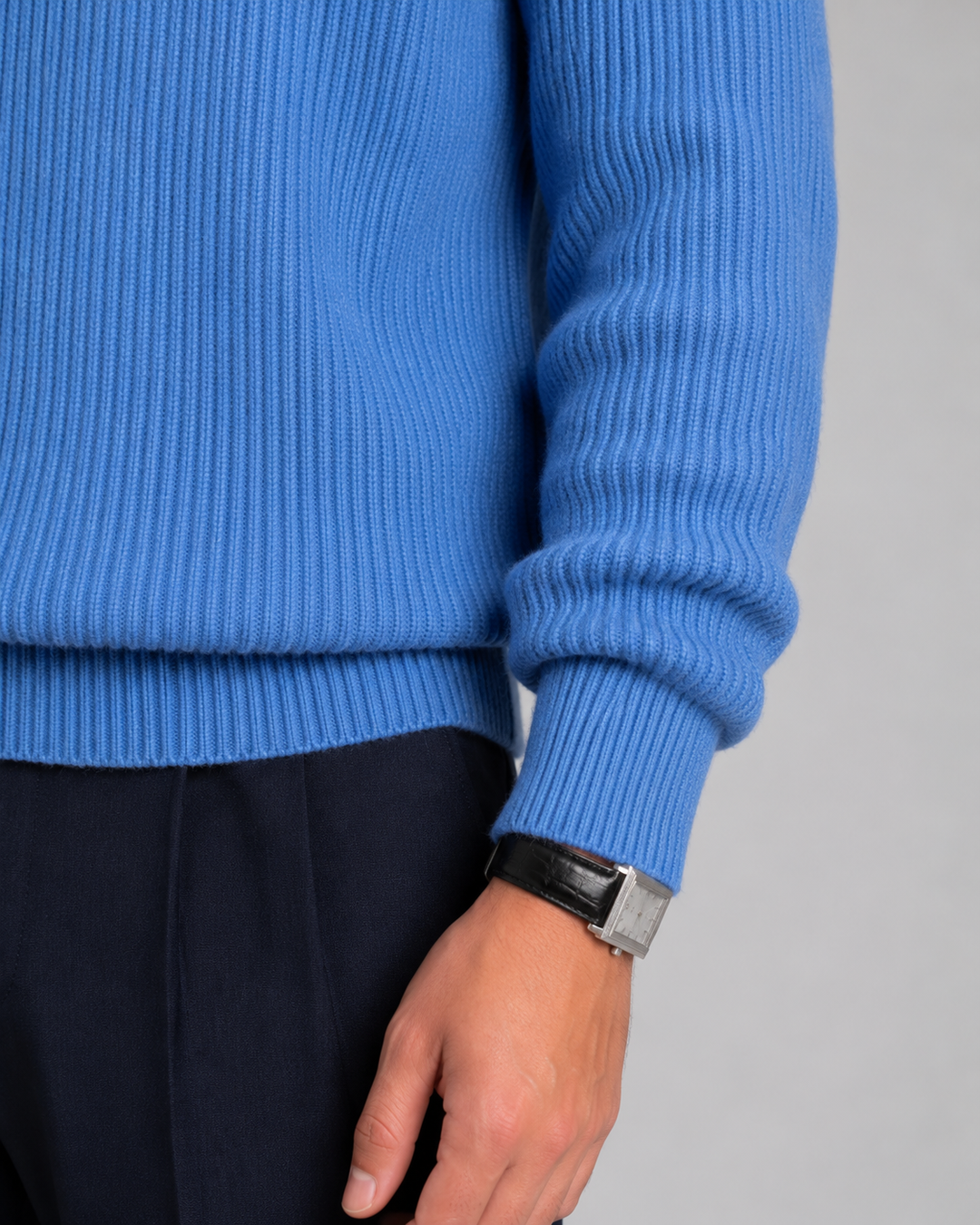 Pull Homme Texturé Col Rond