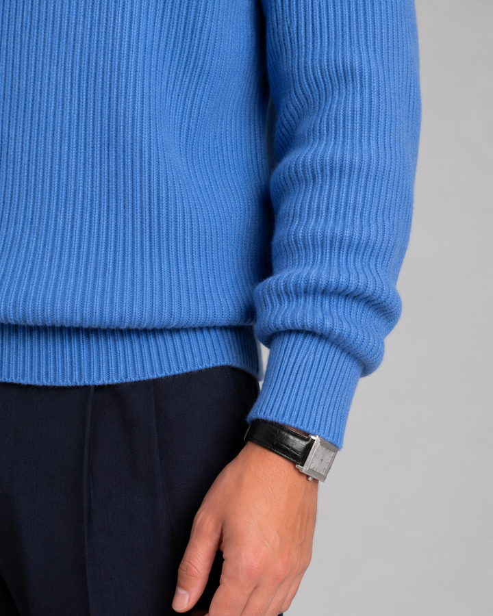 Pull Homme Texturé Col Rond