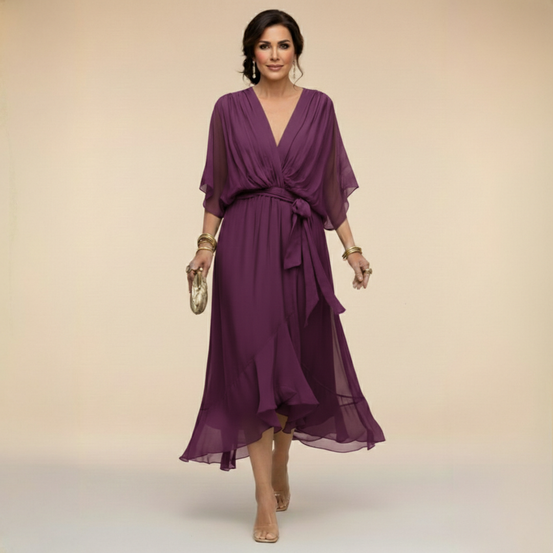 Robe de Cérémonie Asymétrique – Violet