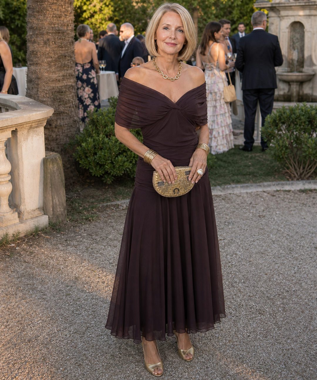 Robe de Cérémonie Fleurie