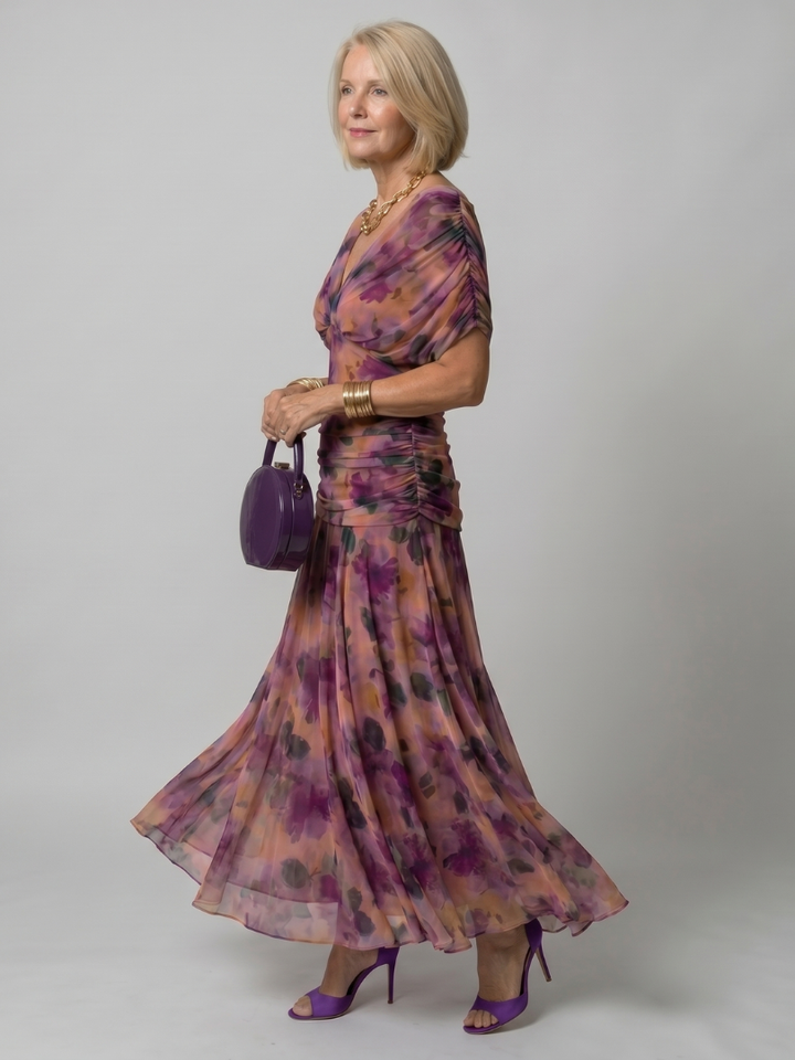 Robe de Cérémonie Fleurie