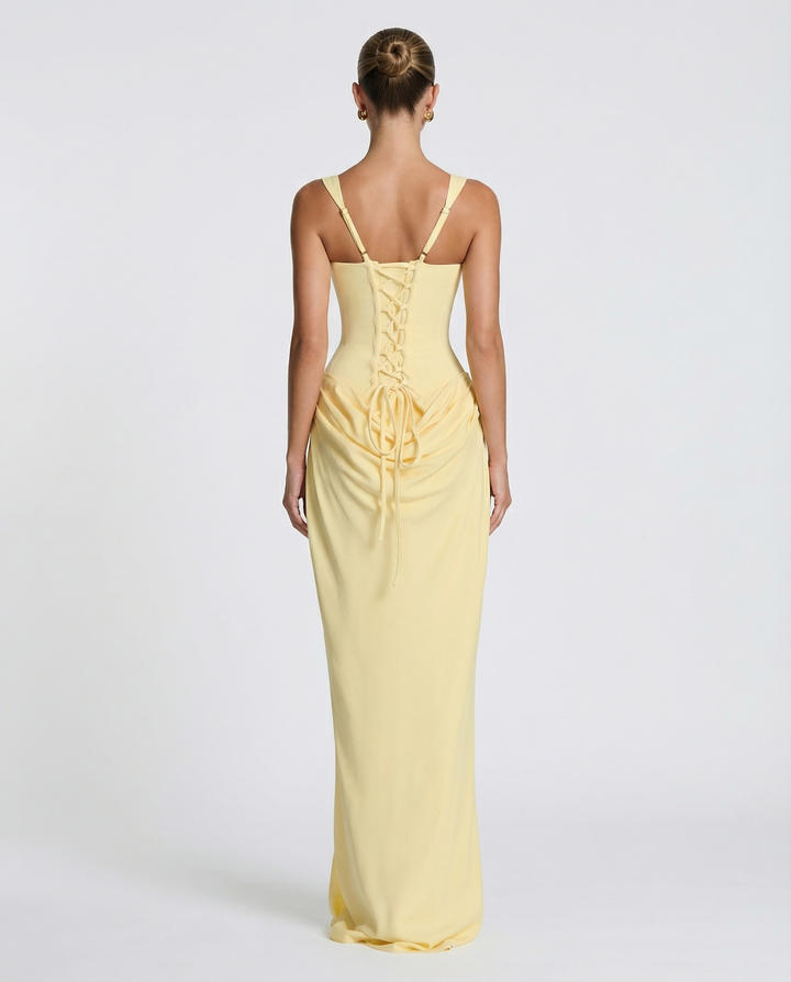 Robe Longue Buste Corset