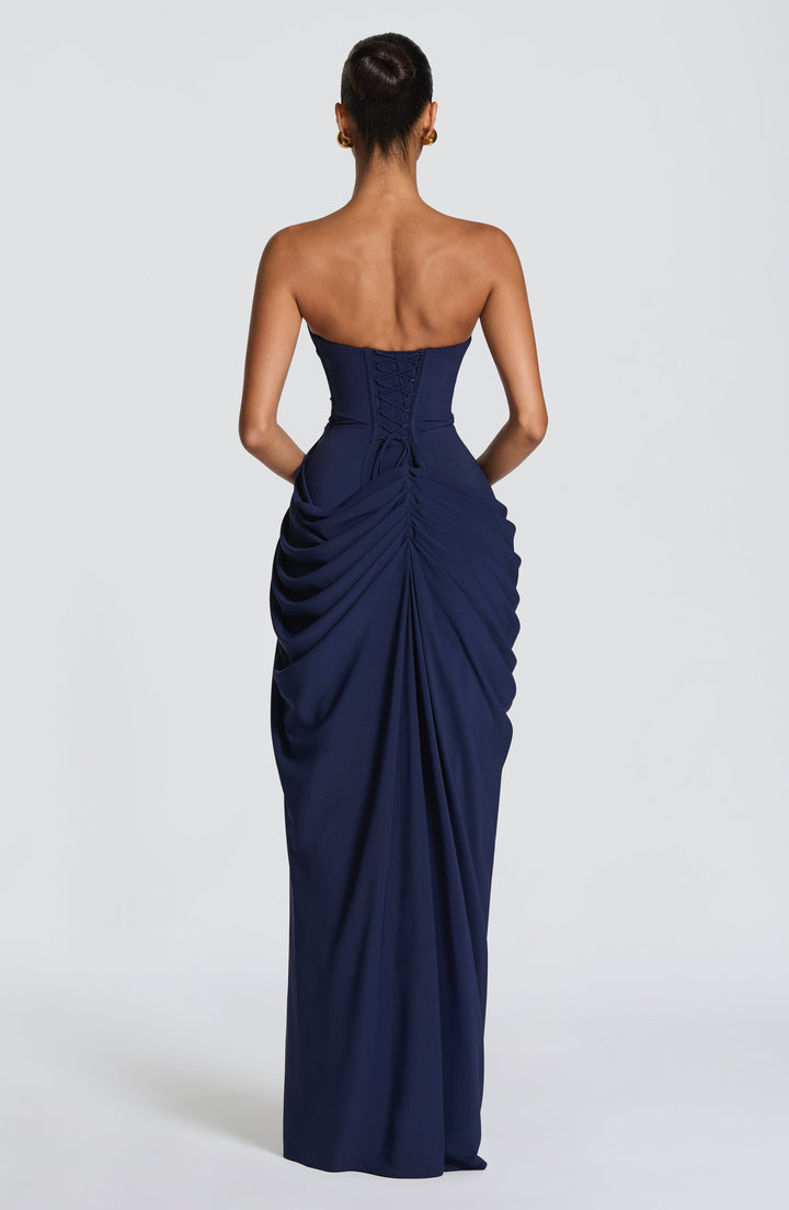 Robe Longue Bustier Fendue