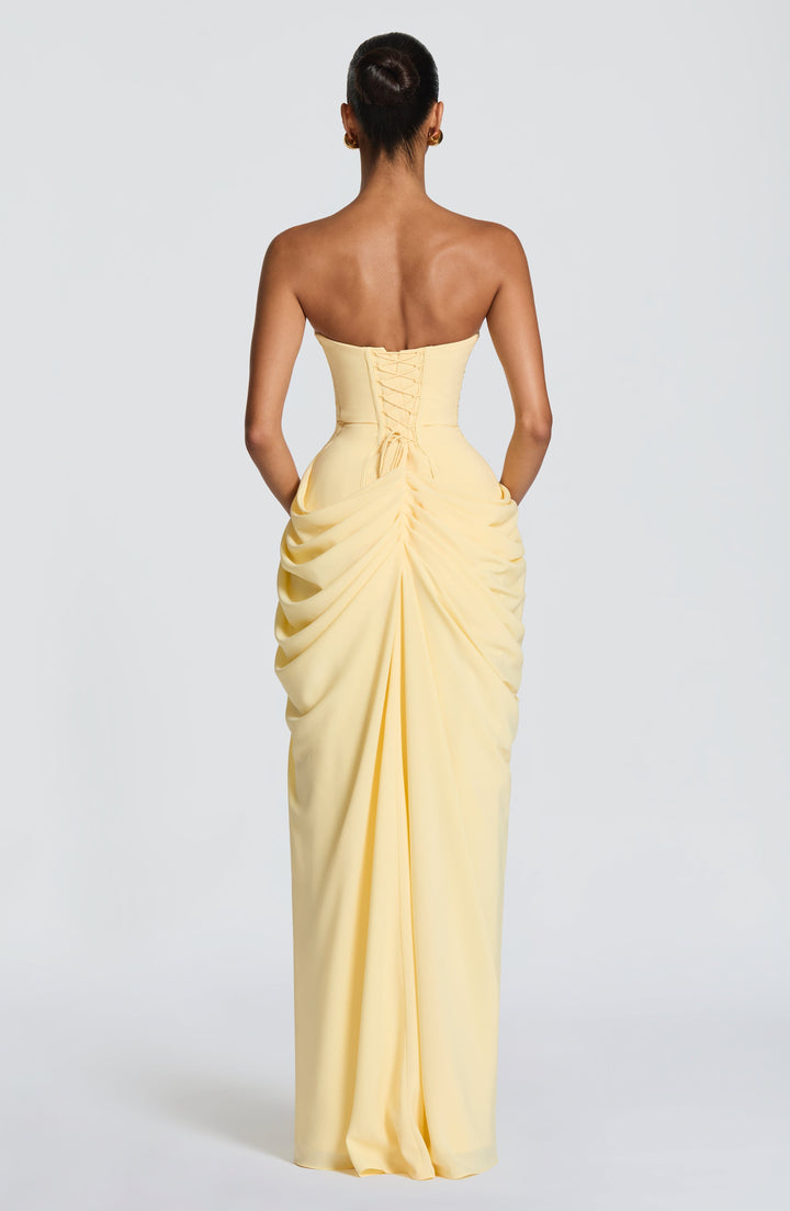 Robe Longue Bustier Fendue