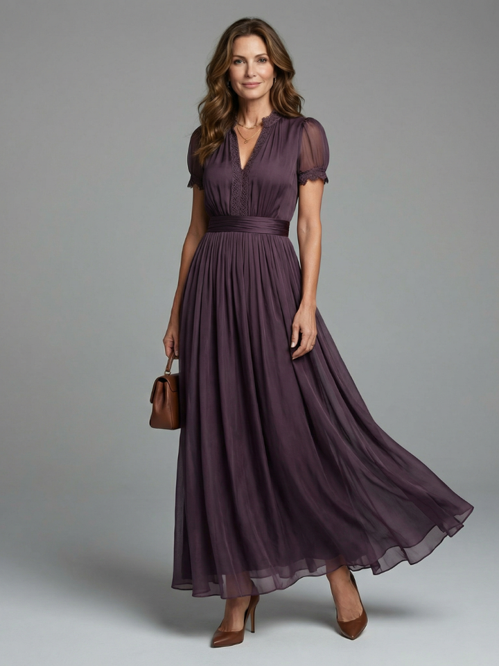 Robe Longue de Cérémonie Prune – Violet