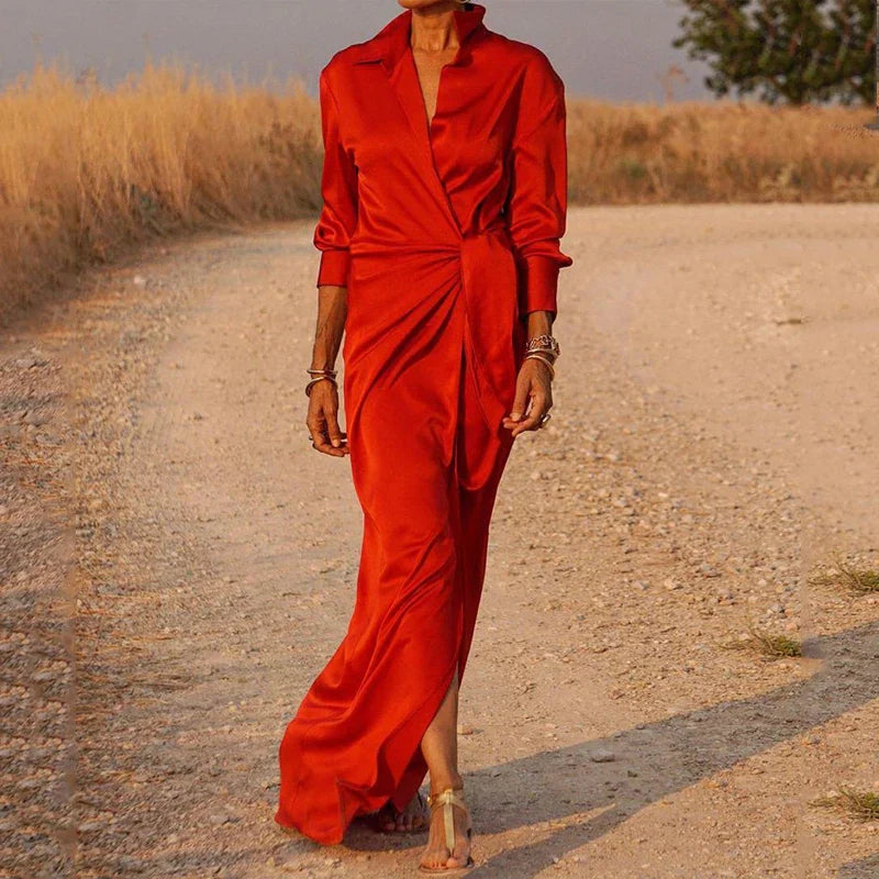 Brisen | Robe maxi portefeuille élégante pour femmes