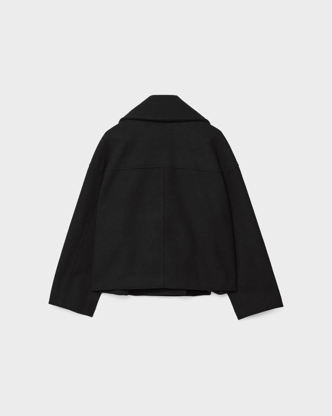 Veste Courte Croisée en Laine – Manteau Élégant Automne Hiver