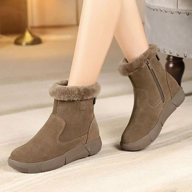 Bottines Doublées en Fourrure | Imperméables et Antidérapantes | Chaudes et Élégantes