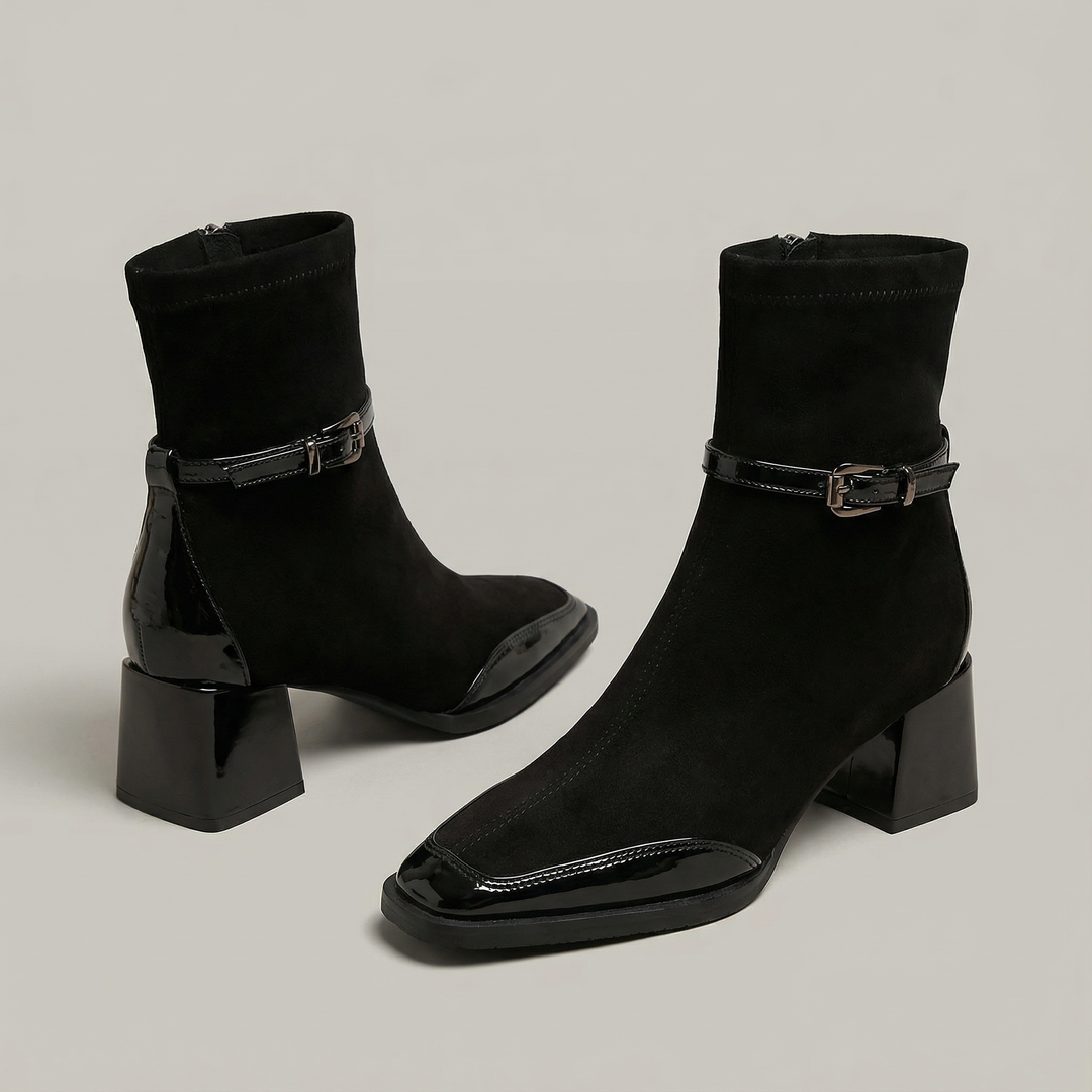 Bottines à Bride et Talon Bloc