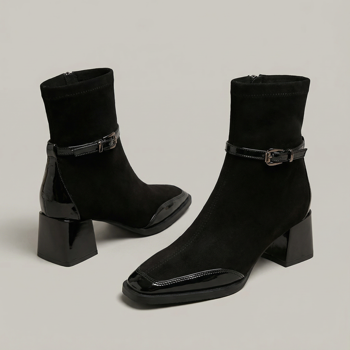 Bottines à Bride et Talon Bloc