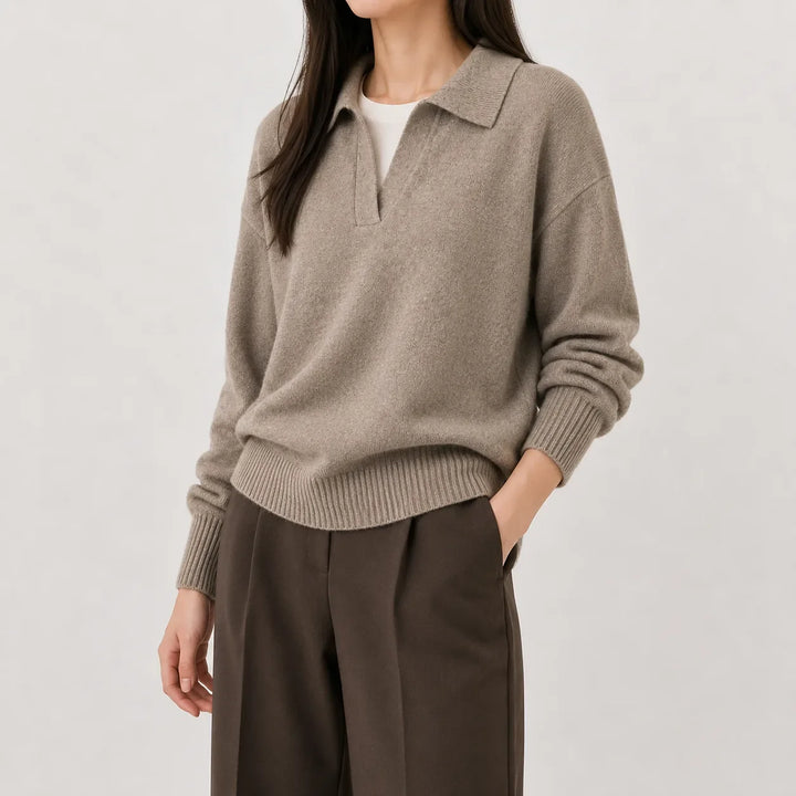 Pull Élégant à Col Polo