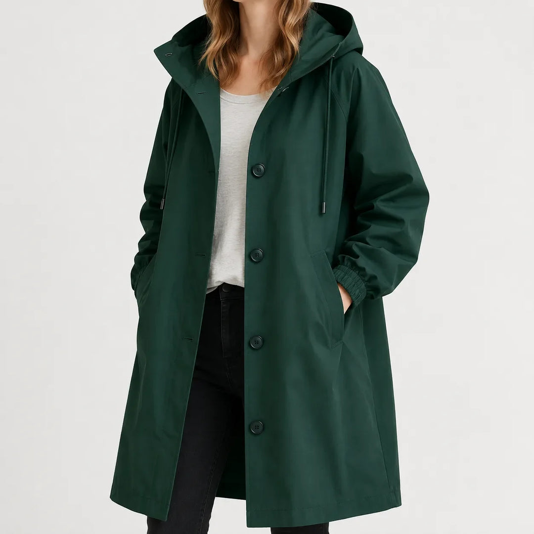 Veste Légère à Capuche – Vert Militaire