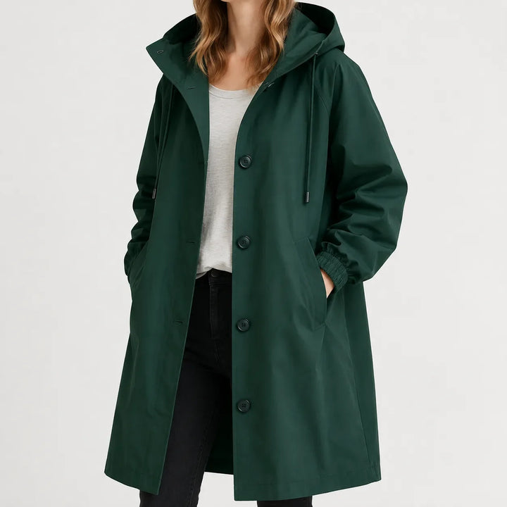 Veste Légère à Capuche – Vert Militaire