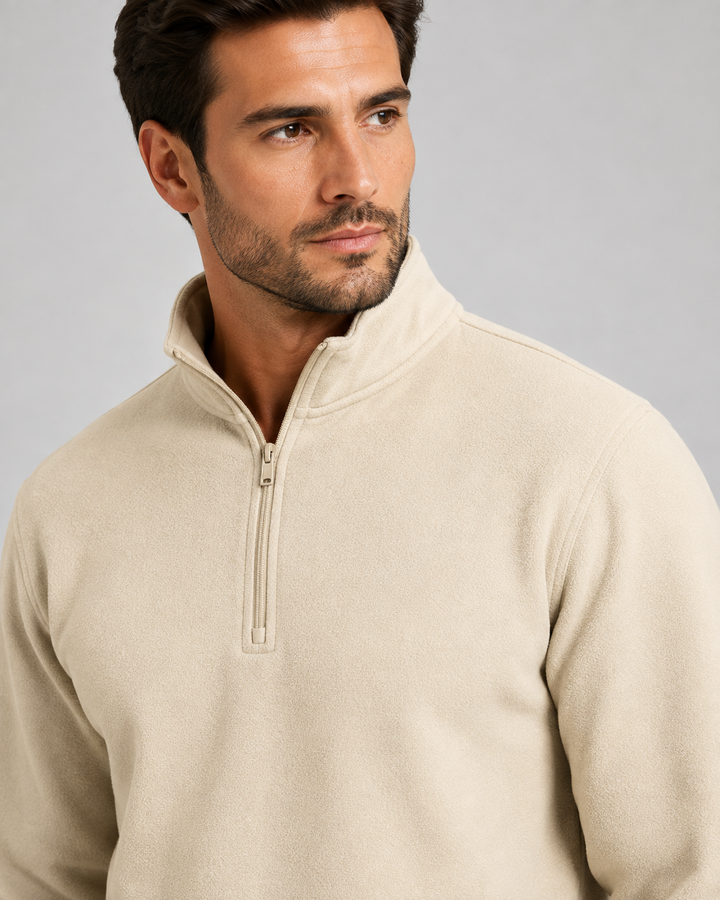 Sweat à Col Montant Zippé