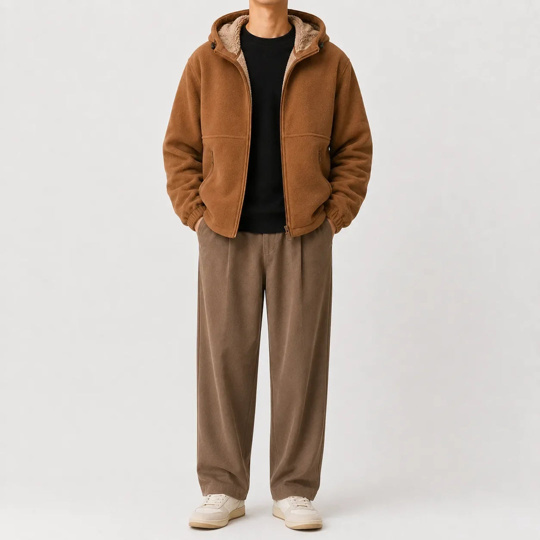 Sweat Doublé Zippé à Capuche