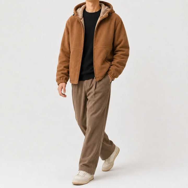 Sweat Doublé Zippé à Capuche