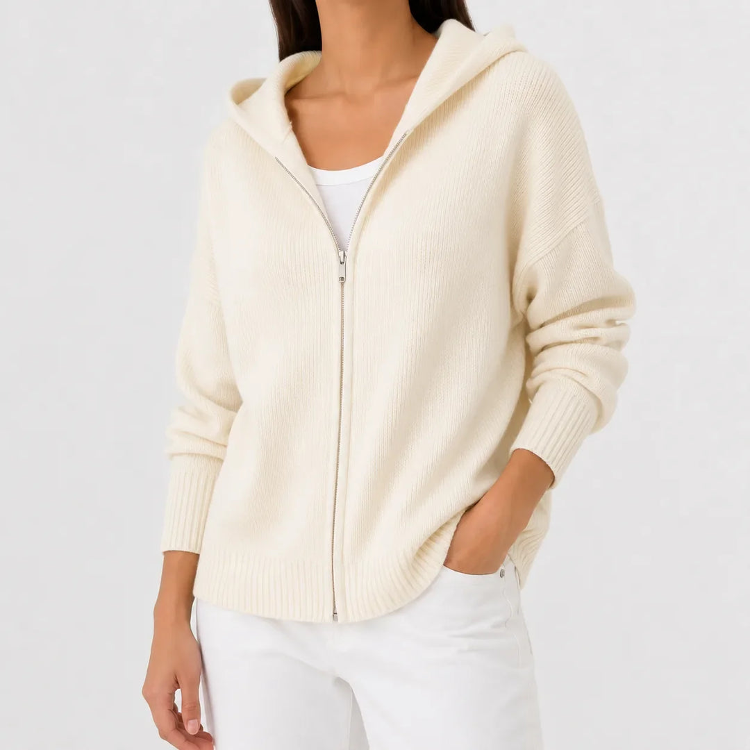 Sweat Essentiel Zippé à Capuche