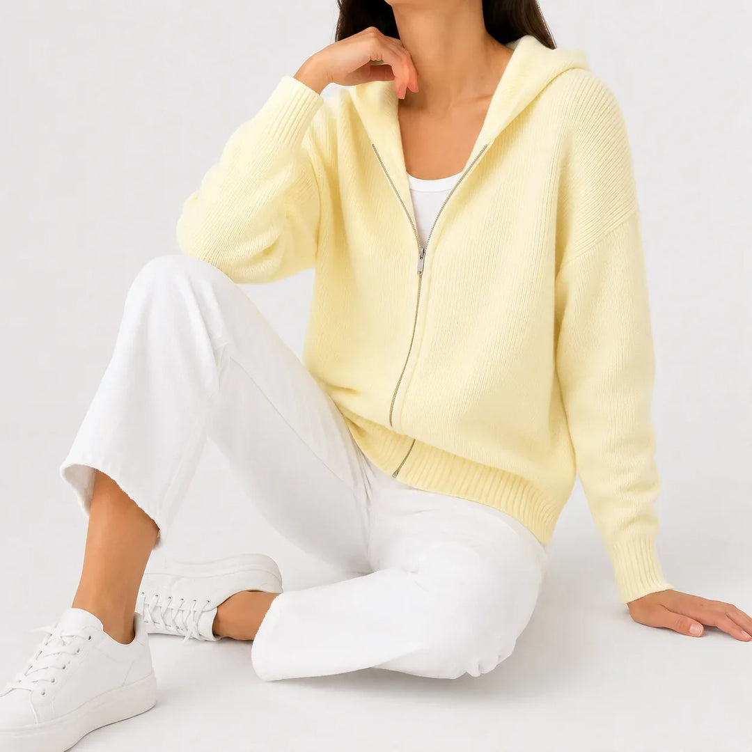 Sweat Essentiel Zippé à Capuche
