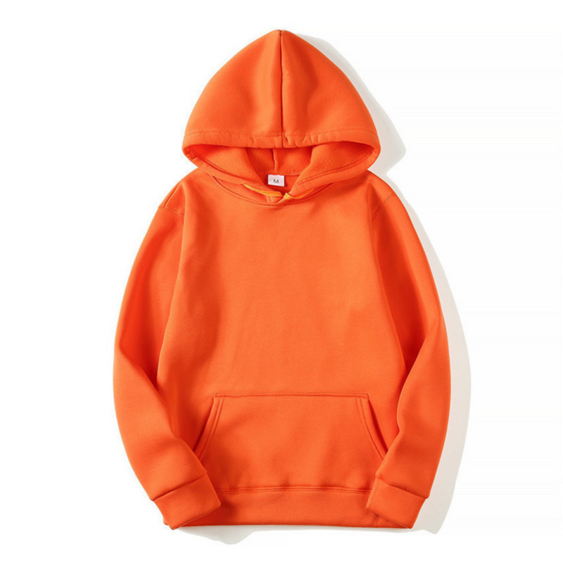 Sweat Homme Classique à Capuche – Orange
