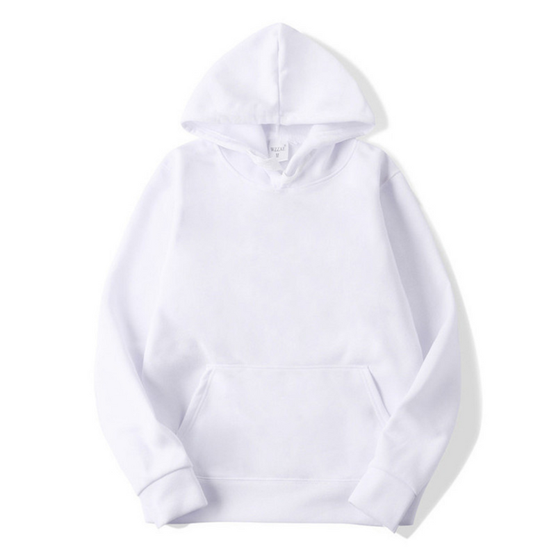 Sweat Homme Classique à Capuche – Blanc