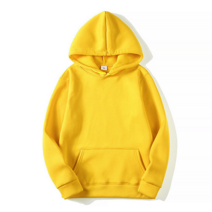 Sweat Homme Classique à Capuche – Jaune