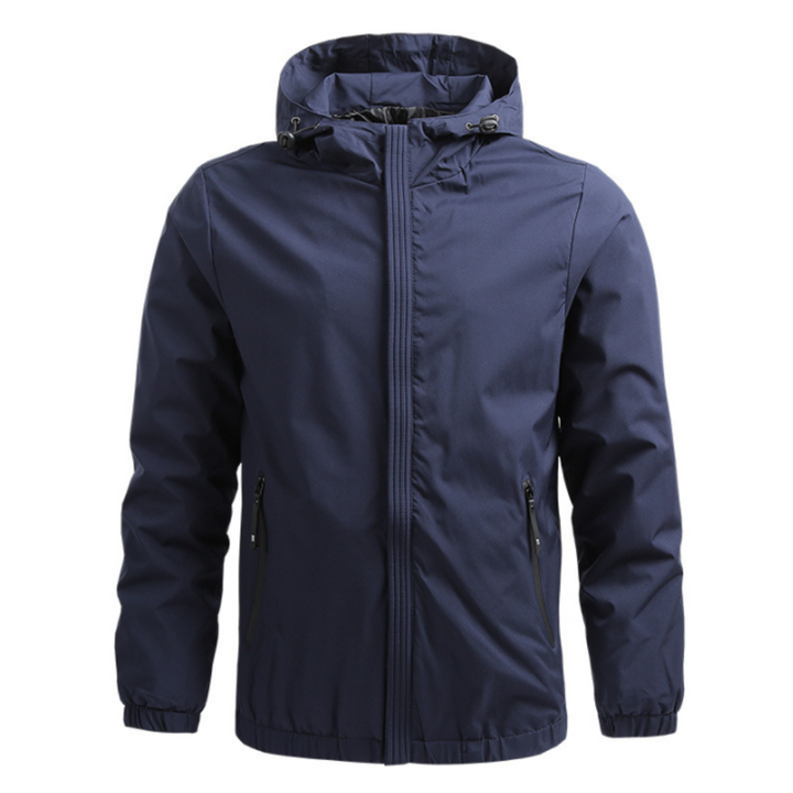 Sweat Technique Zippé à Capuche – Bleu