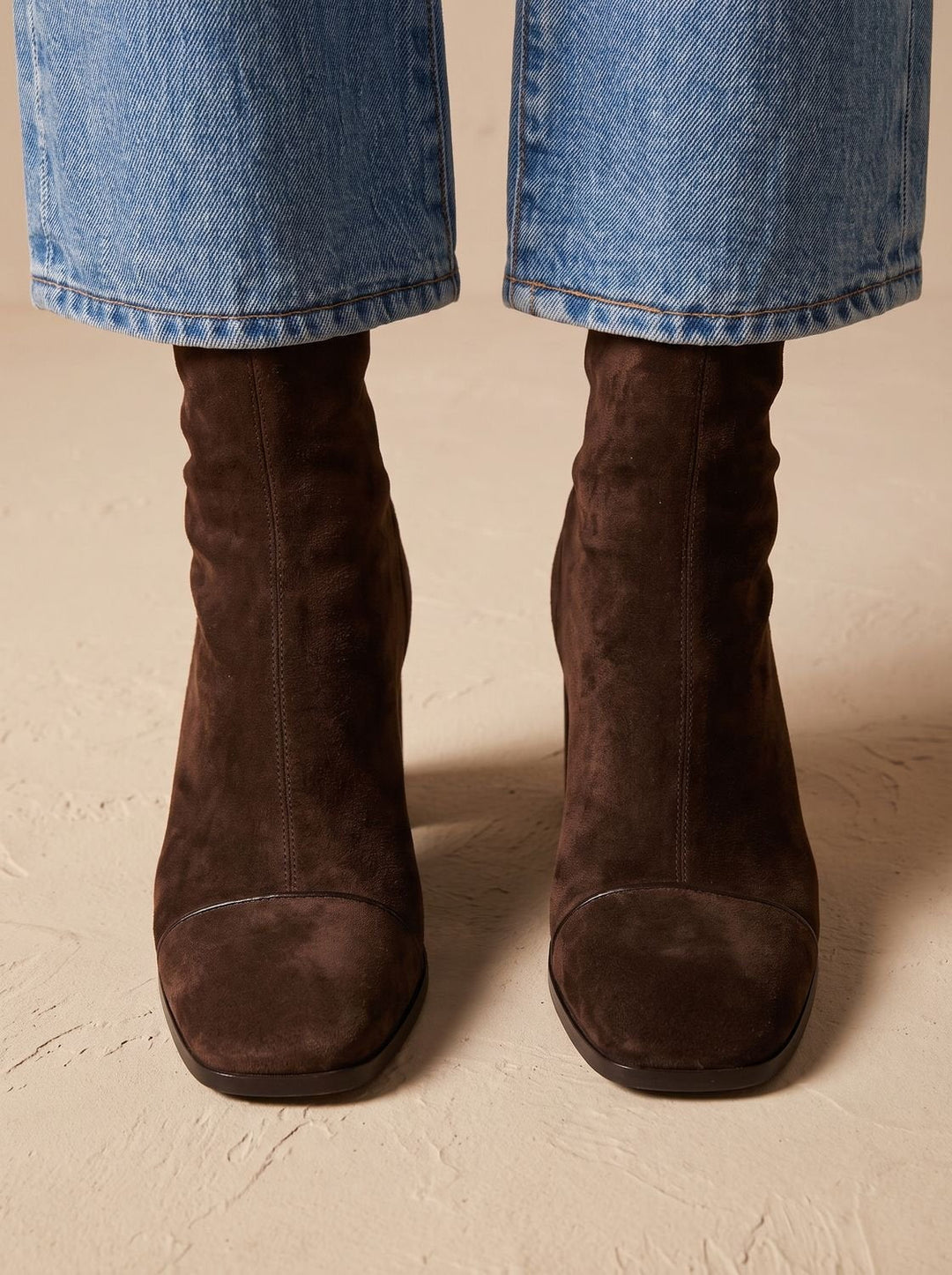 Bottes Mi-Mollet à Bout Carré