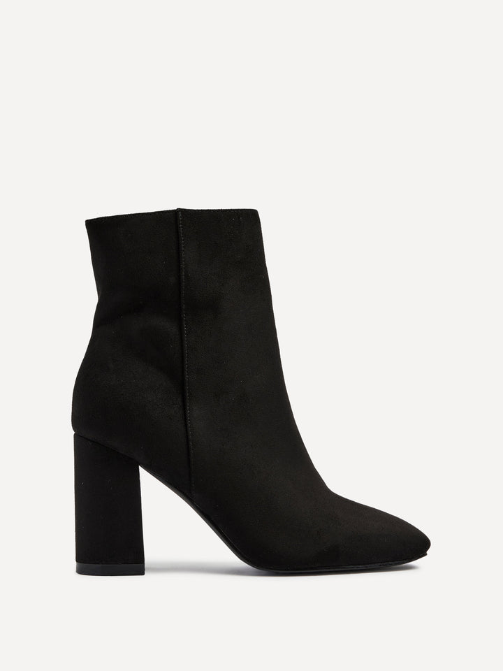 Bottines Noires à Bout Pointu