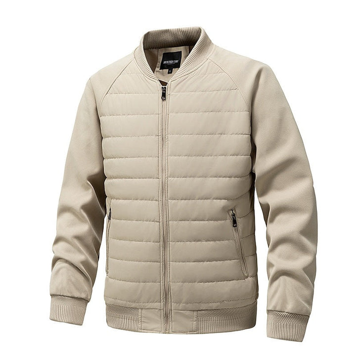 Veste Aviateur Moderne Zippée – Kaki